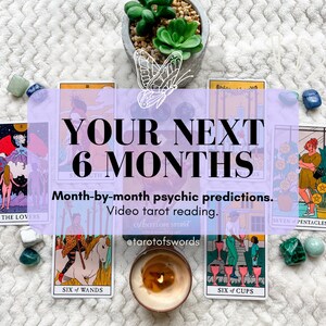 Lectura de tarot con predicción de 6 meses, lectura de tarot en video detallada, predicción psíquica de 6 meses, lectura de predicción de tarot de los próximos seis meses