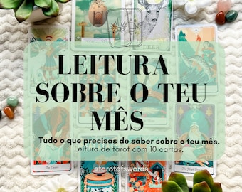 Leitura de tarot sobre o teu mês, mensal - Tudo o que precisas de saber sobre o teu próximo mês - Leitura de tarot detalhada e personalizada