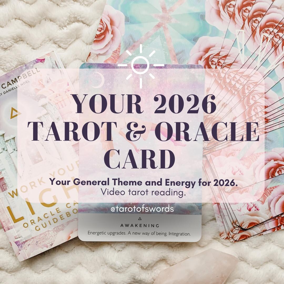 Leitura de Tarô das Cartas do Ano de 2026 - Sua Carta de Tarô e Oráculo ...