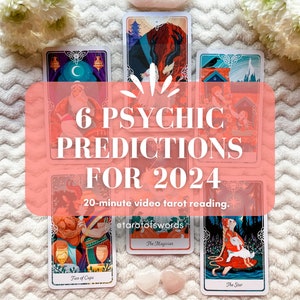 Predicciones psíquicas para 2024 lectura de tarot predicciones de tarot para el próximo año predicciones anuales 2024 lectura de tarot lectura de video personalizada