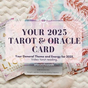 Tarot 2025 et carte Oracle, lecture de tarot et carte oracle de l'année prochaine 2025 prédiction psychique énergie de carte de tarot et carte d'oracle