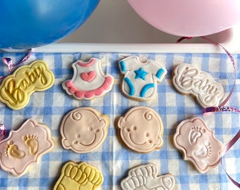 Gender reveal, babyshower ijssuikerkoekjes