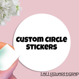 Custom Circle Sticker, Team Sticker, sports Sticker