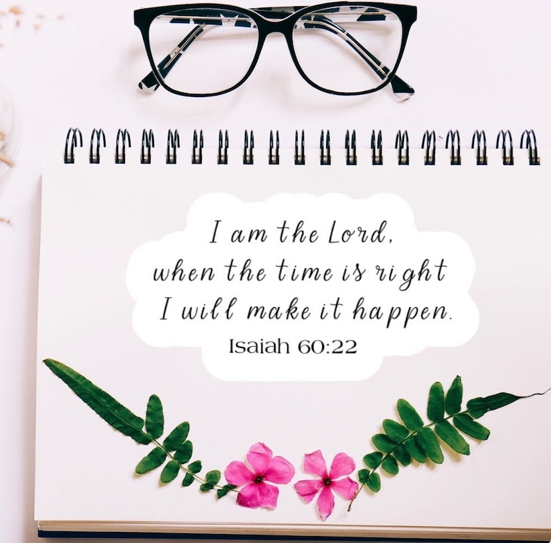 Custom Bible Verse Sticker | Favorite Scripture Sticker - Etsy