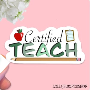 Celebrate Your Teaching Journey with these Cute Certified Teacher Stickers - Great for Notebooks and Stationery