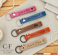 Personalized leather keychain – Smart gift – For men, women, teachers, grandpas, grandmas, teaching assistants... product logo