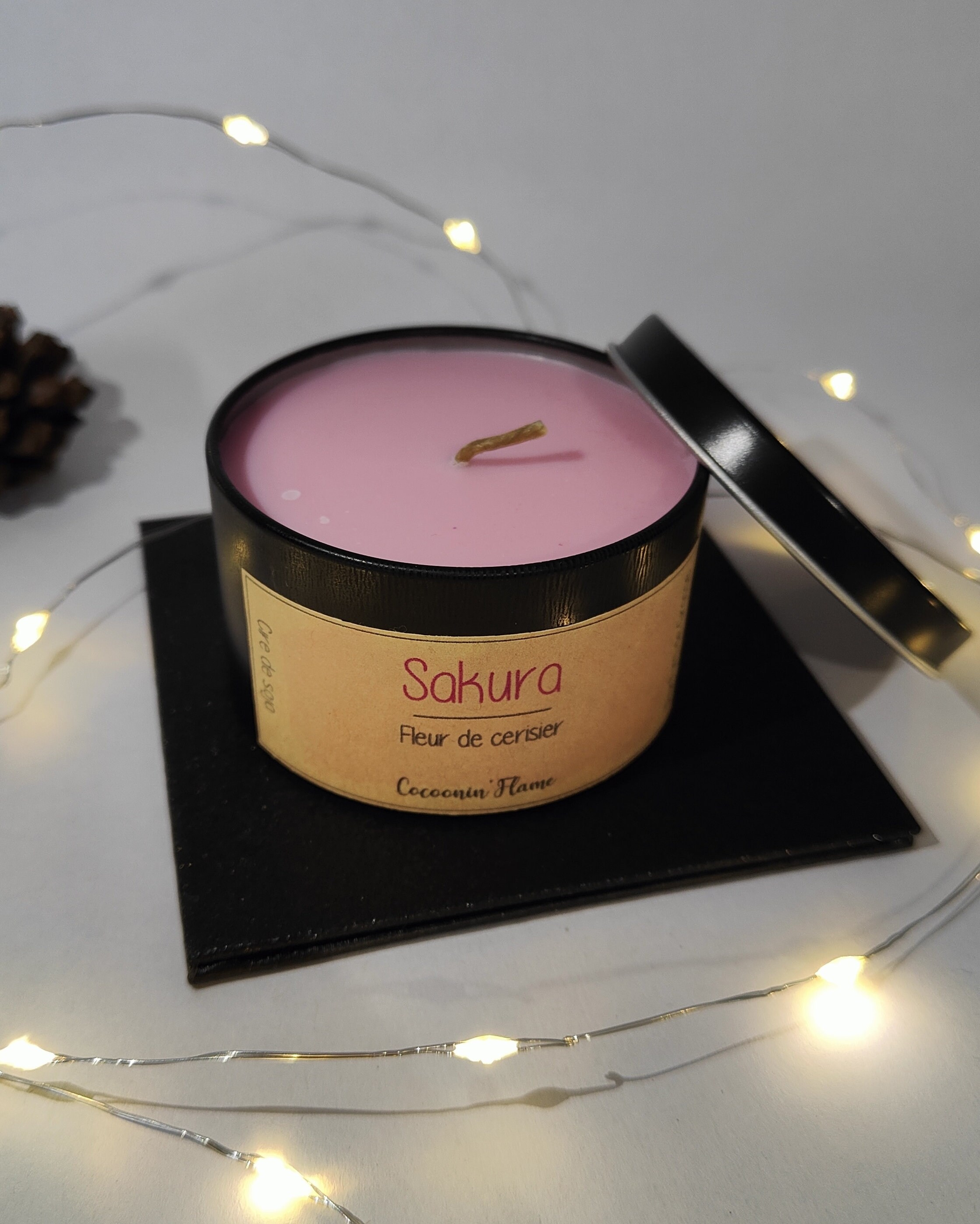 Bougie Personnalisable Fleur de Cerisier