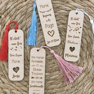Personalized wooden bookmark (Gift for Grandma, Nanny, Mom, Atsem, Godmother, Mistress, etc.)
