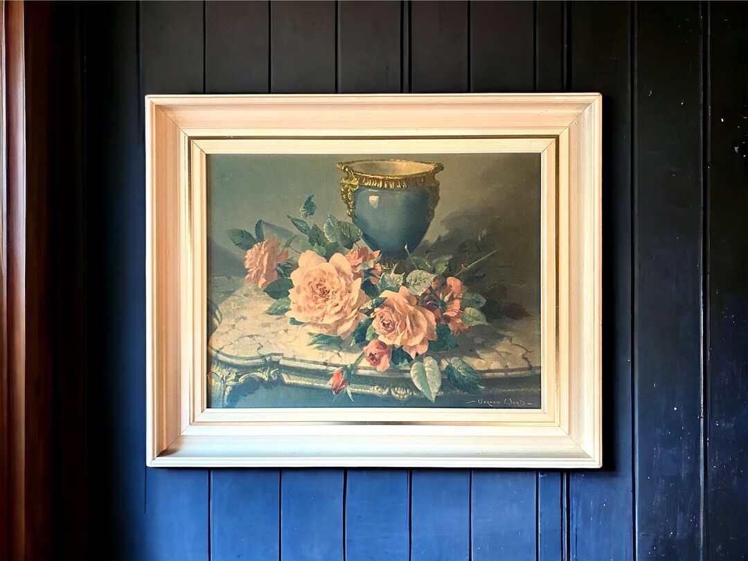 Vintage, Floral Still Life , Framed, Vernon Ward Print for Timeless ...