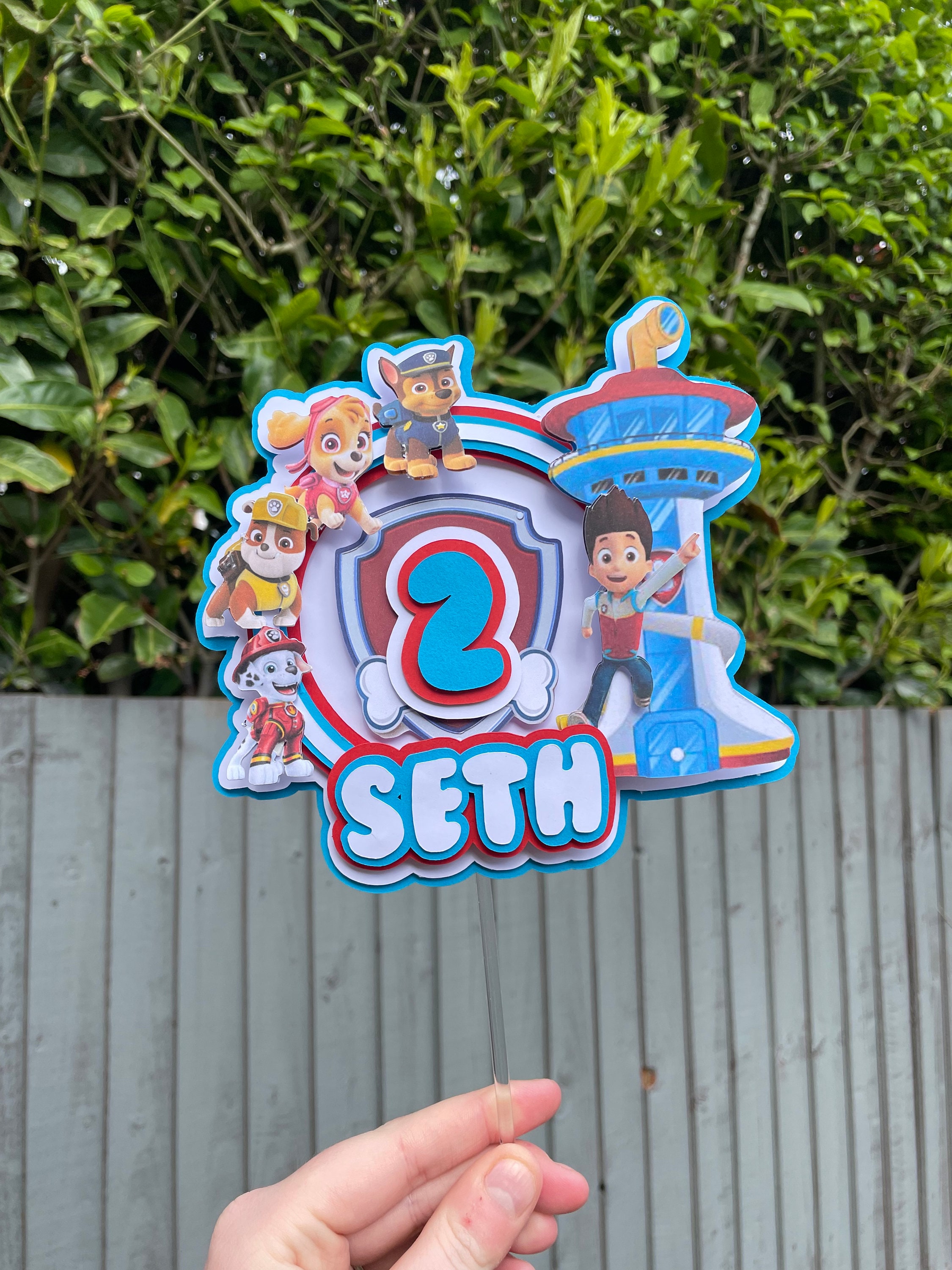 Paw Patrol Cake Topper 3D Cake Topper Paw Patrol Birthday - Etsy