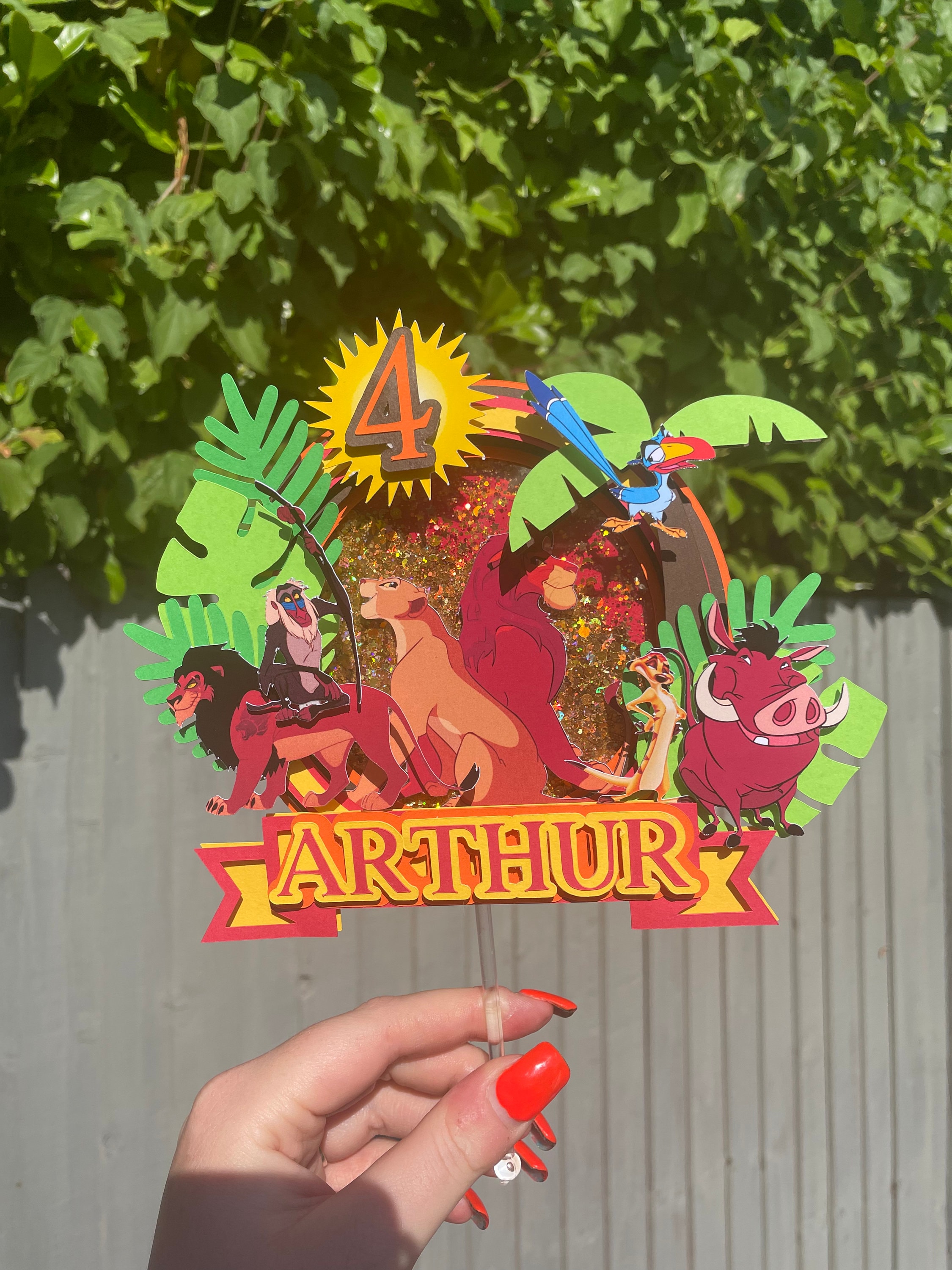 Lion King Cake Topper 3D Cake Topper Jungle Cake Topper Etsy Australia
