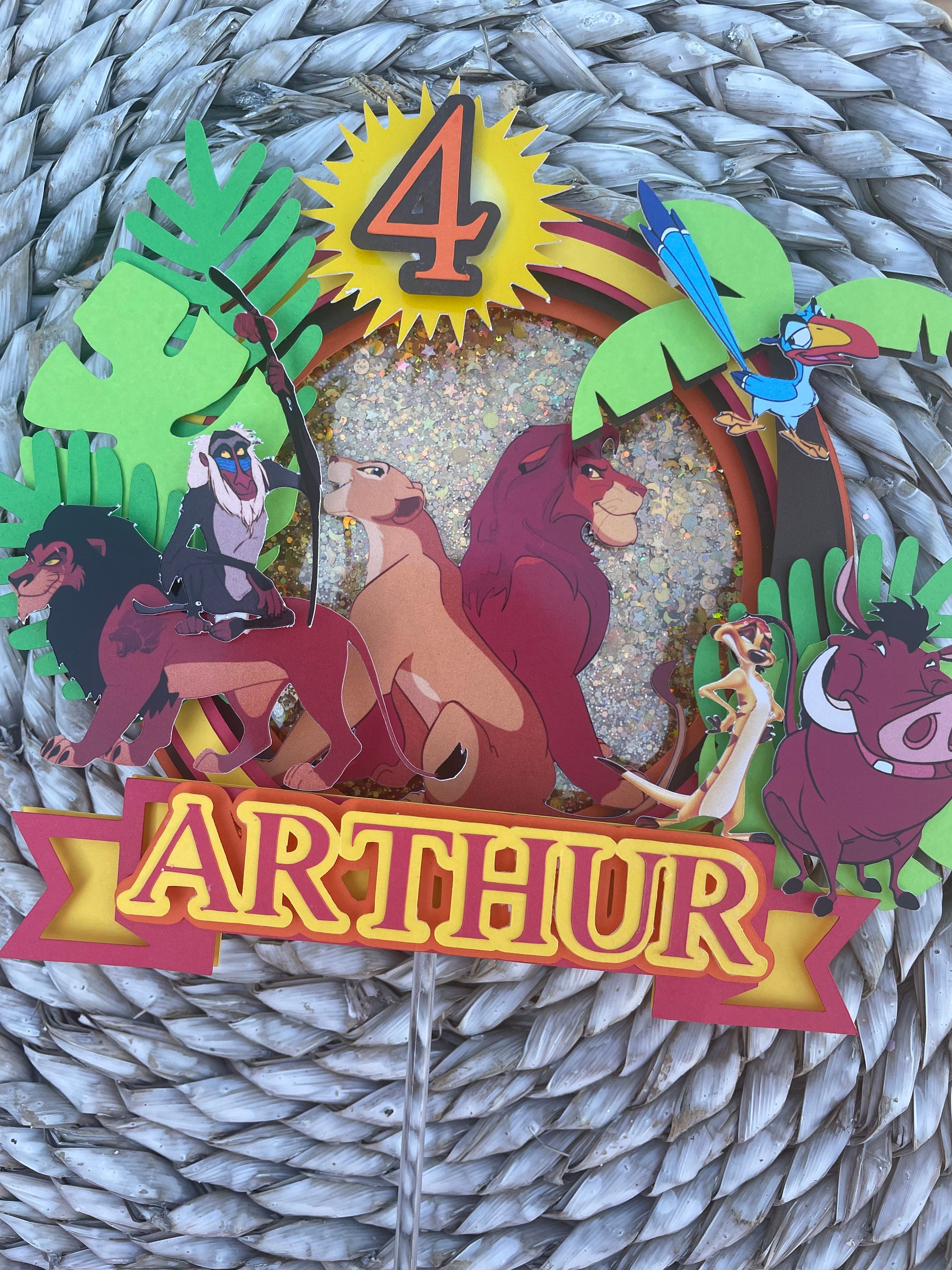 Lion King Cake Topper 3D Cake Topper Jungle Cake Topper Etsy Australia