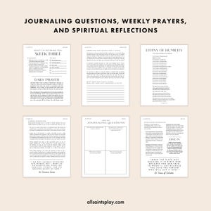 Catholic Lenten Devotion for Moms, Home Organization Guide & Cleaning Checklists for Homemakers, Motherhood Routine Planner image 4