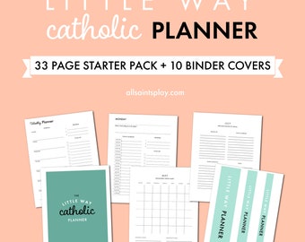Little Way Catholic Planner: Starter Pack | Undated Liturgical Calendar, Printable Planner for Catholic Moms