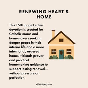 Catholic Lenten Devotion for Moms, Home Organization Guide & Cleaning Checklists for Homemakers, Motherhood Routine Planner image 2