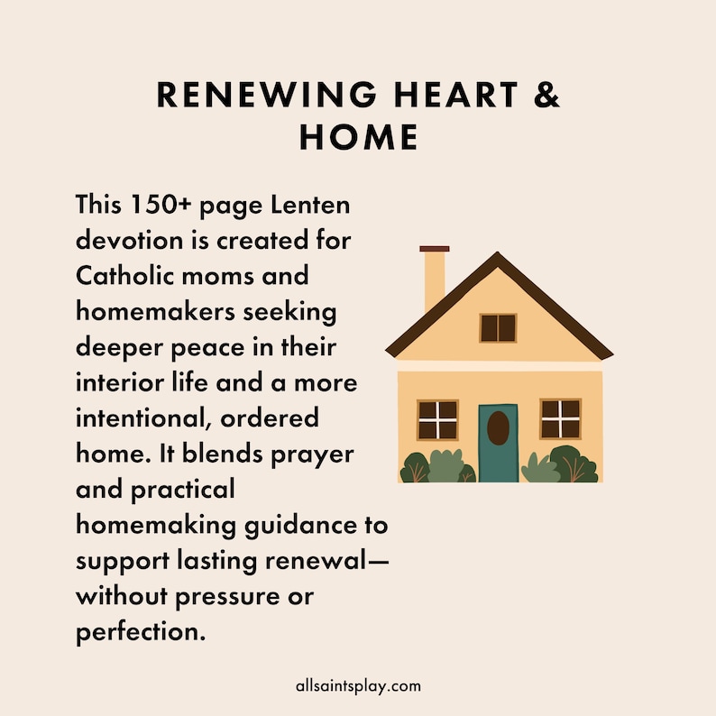 Catholic Lenten Devotion for Moms, Home Organization Guide & Cleaning Checklists for Homemakers, Motherhood Routine Planner image 2