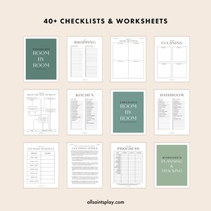 Catholic Lenten Devotion for Moms, Home Organization Guide & Cleaning Checklists for Homemakers, Motherhood Routine Planner image 5