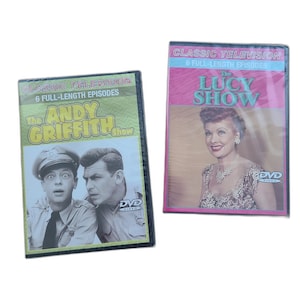 Vintage NWT Classic Television DVD Lot, The Andy Griffith Show, The Lucy Show, Vintage Classic Television, Family Friendly TV DVDs