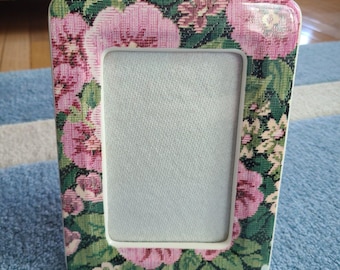Vintage Summit Collection Ceramic Floral Picture Frame 4x6 Photo From 1989