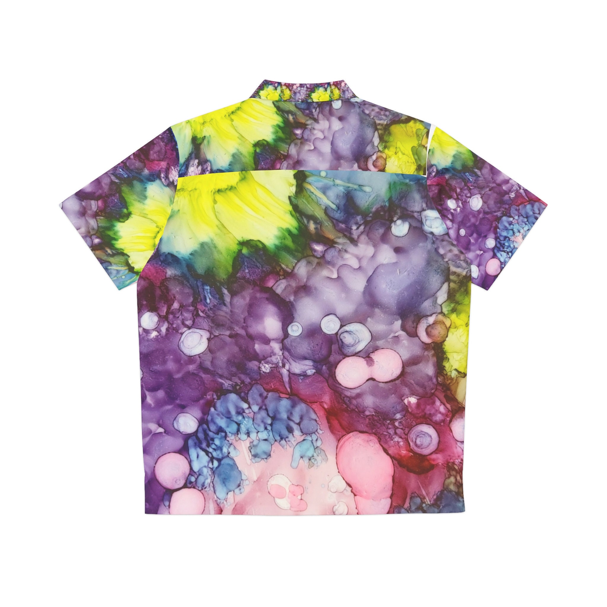 Discover Abstract Purple Majesty Men's Hawaiian Shirt (AOP)