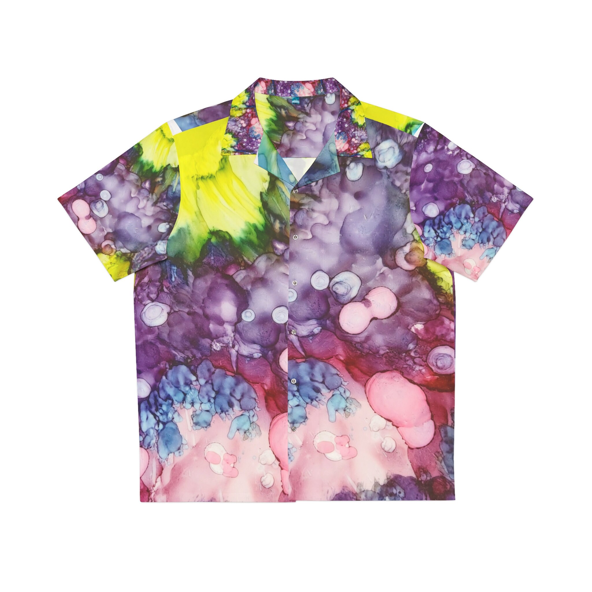 Discover Abstract Purple Majesty Men's Hawaiian Shirt (AOP)