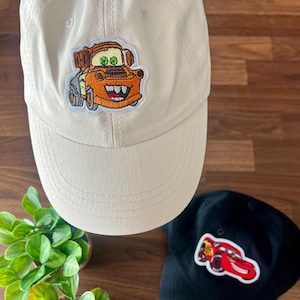 Handmade Kids Cap – Cars Hat | Lightning Mcqueen Hat | Mater Hat | Lightweight Fabric Cap for Toddlers and Kids | Adjustable Fit