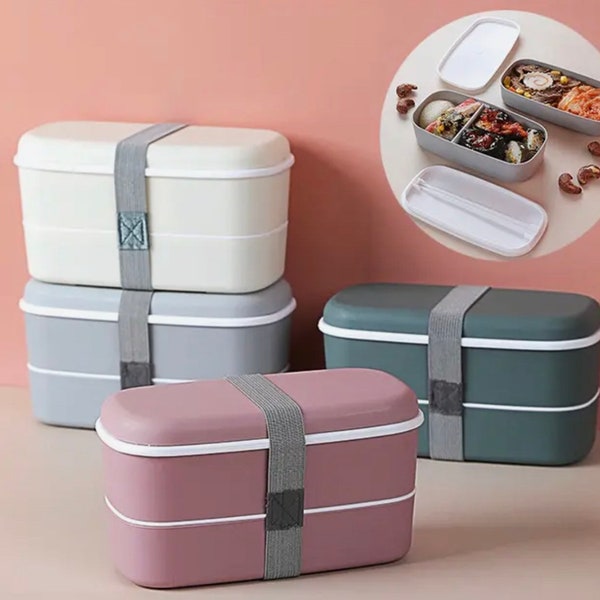 Small Two-layer Bento Box | Lunch Box | Portable | Food Container
