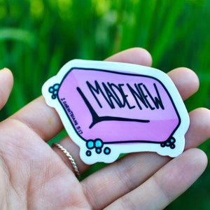 Made New | Bible Sticker | Jesus Sticker | Water Bottle Sticker | Journal Sticker | Laptop Sticker | Handmade | Vinyl Stickers