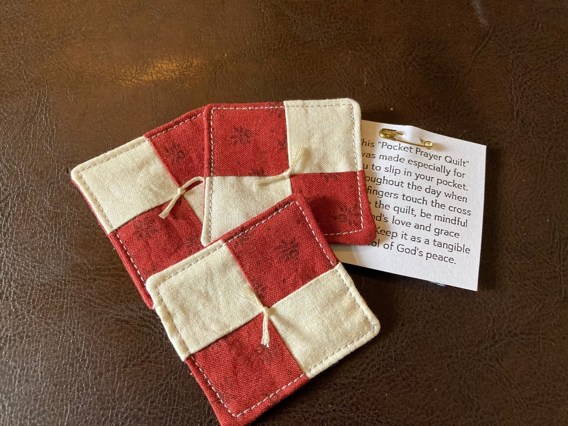 Pocket Prayer Quilt Squares Sold as Set of 2 Etsy