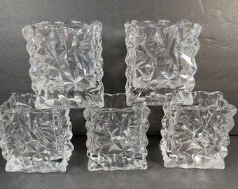 5 Rosenthal Bag Voltive Candleholders 3 1/2"