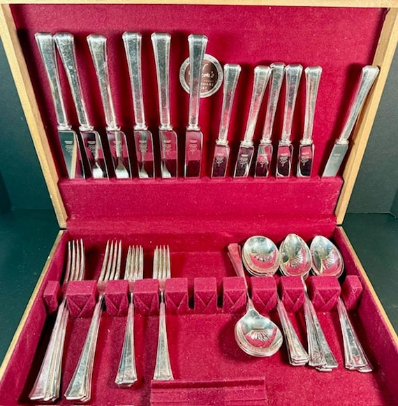 36 Pc James Ryals Silverplate Flatware England W/naken's Box - Etsy