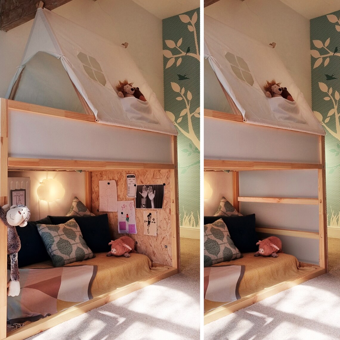 Kids KURA Bed Climbing Wall Panel / IKEA Hack / Children's - Etsy