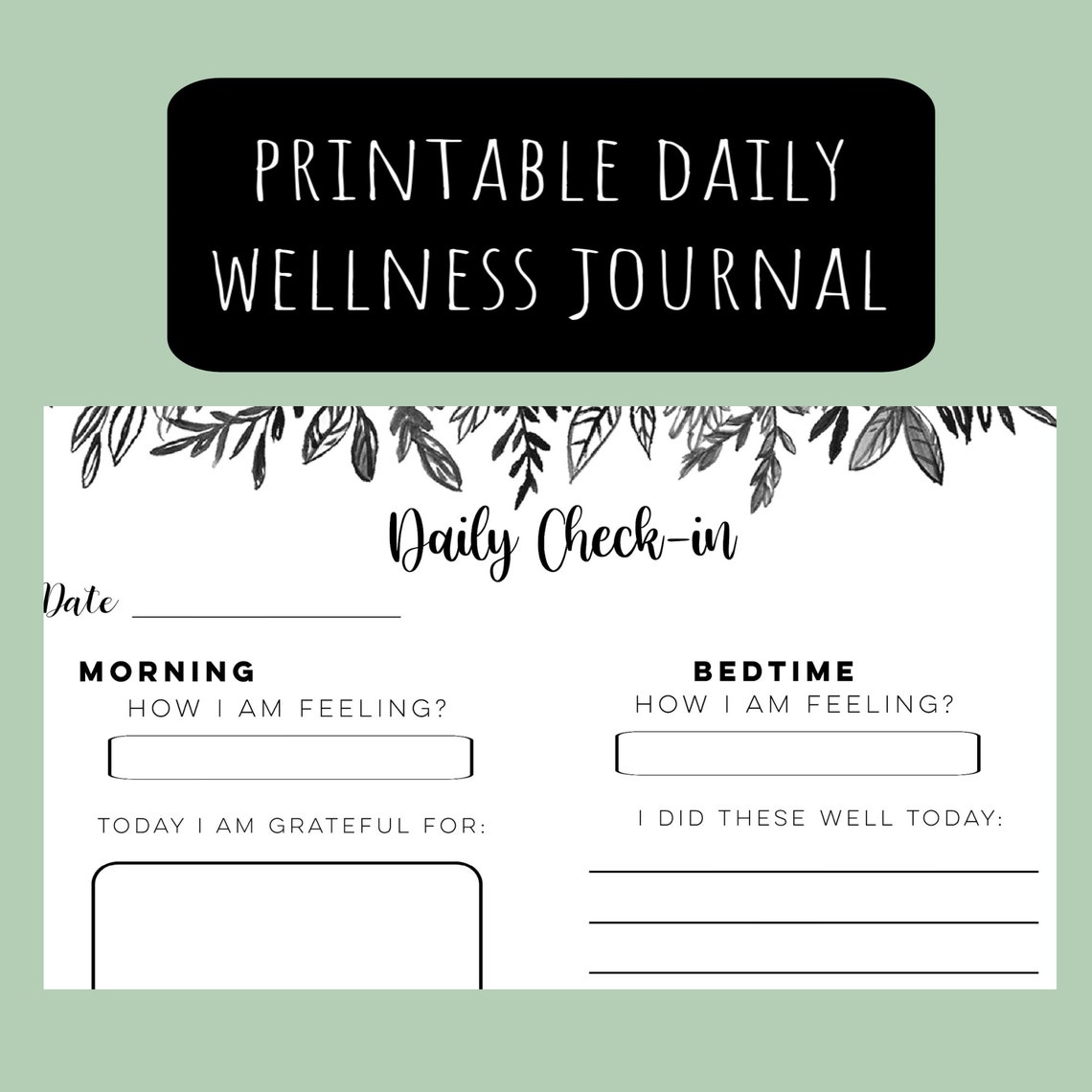Mental Health Journal Printable Cognitive Behavior Therapy Wellness Mental Health Journal Printable Cognitive Behavior Therapy Wellness
