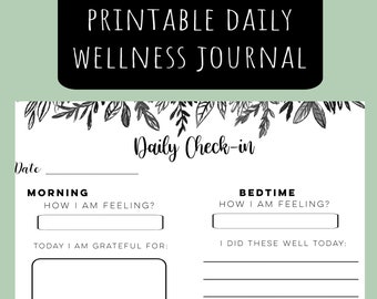 Mental health journal printable, Cognitive behavior therapy, Wellness worksheet, Self care journal, Daily mindfulness, Mindfulness journal