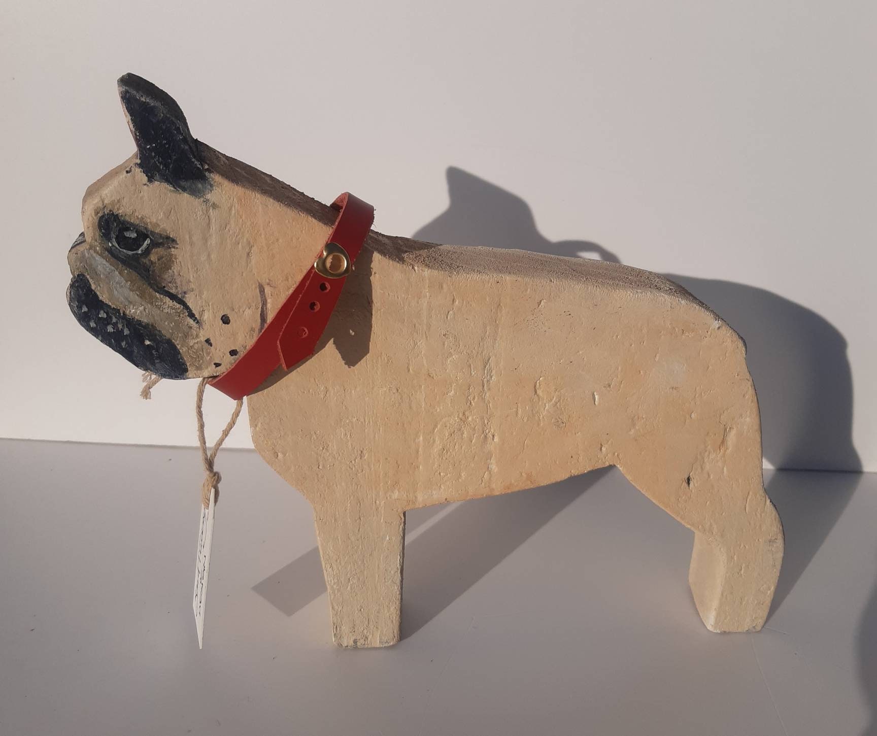 French Bulldog, Frenchie Handmade Wooden Decoration. Unique Gift Can Be Customised To Match Your Own