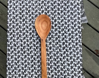 Handemade wooden spoon- 12” cooking spoon, hand carved and Made in the USA