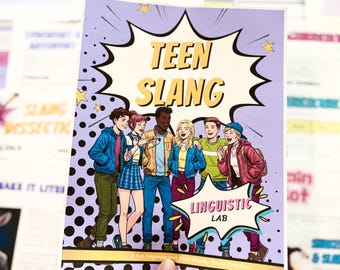 Teen Slang Linguistic Lab ELA Unit, Middle School, High School Language Arts