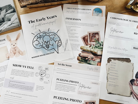 The Early Years Guided Writing Memoir Project, Homeschool Resource, Teach Academic Writing, Personal Narrative, Middle School, Middle Years
