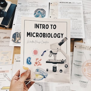 Intro to Microbiology Unit Study, Middle Years Science Unit, Print at Home, Biology Labs, Use a Microscope