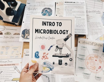 Intro to Microbiology Unit Study, Middle Years Science Unit, Print at Home, Biology Labs, Use a Microscope