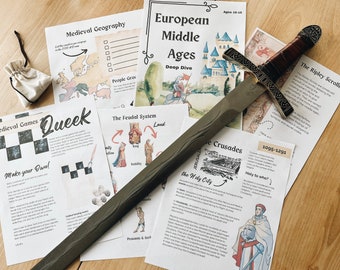 European Middle Ages Deep Dive, Middle Ages Unit Study, Middle School History, Social Studies, Homeschool Unit Study, Medieval Times Unit