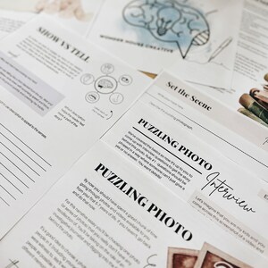 May include: A black and white photo with a question mark in the center. The photo is surrounded by a white border. The text "Let's imagine that you are my kids and you come across this screenshot of a video and" is visible at the top of the image. The text "PUZZLING PHOTO Interview" is visible at the top of the image.