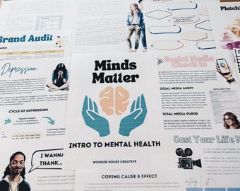 Mental Health Unit Study: Middle & High School Wellness Activities