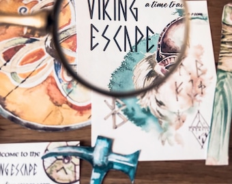 Viking Escape Room, Time Travel, Fun History Lesson, Escape Room for Kids, Printable Escape Room
