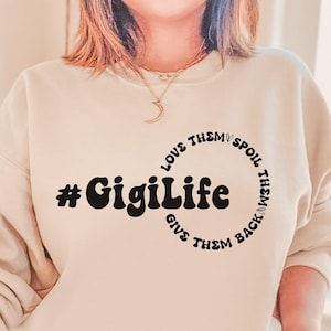 Gigi Svg, Gigi Life Svg Png, Oma Life Svg, Grappige Gezegden SVG, Moeder svg, Golvende Gestapelde Svg, Voor Snijden, Shirt enz.