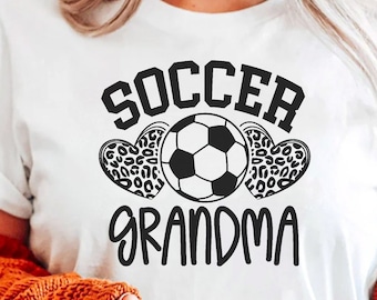 Soccer Grandma Svg Png, Leopard Soccer Heart Svg, Leopard Heart Svg, Grandma Fan, Soccer Grandma Shirt Svg, Soccer Ball Grandma Svg