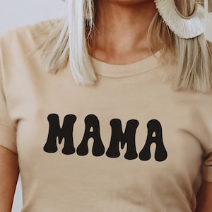 Mama Svg Png, Mom svg, Mom quote, Mom saying, Mother svg, Mother's day svg, Wavy Stacked style, For Cutting, Shirt etc.