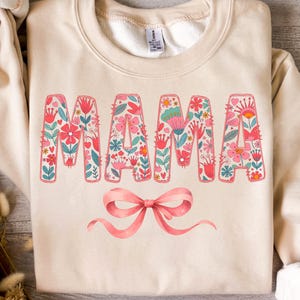 Floral Mama Png, Mama Floral Coquette Png, Mama Doodles Letters Png, Mama Png, Preppy Mama Png, Gift For Mom, Mothers Day Png, Retro Png