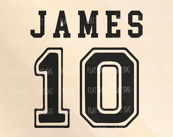 Custom Jersey Name Number Svg Png, Jersey Back Design Svg, Volleyball Jersey Svg, Softball Baseball Jersey Svg, Football Svg, For Jersey