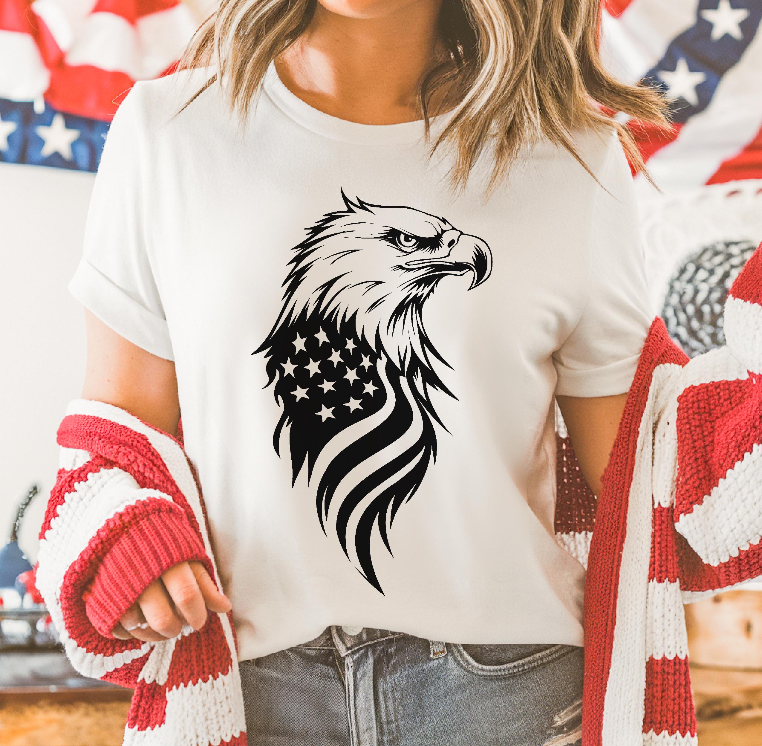 American Eagle Svg - Patriotic Flag Svg Design, Bald Eagle Usa Freedom ...